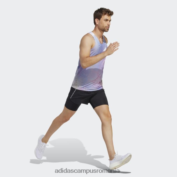 adidas campus romania adizero sasha zhoya semnătură singlet roz deschis adidas bărbați roz deschis/violet deschis J266N213728