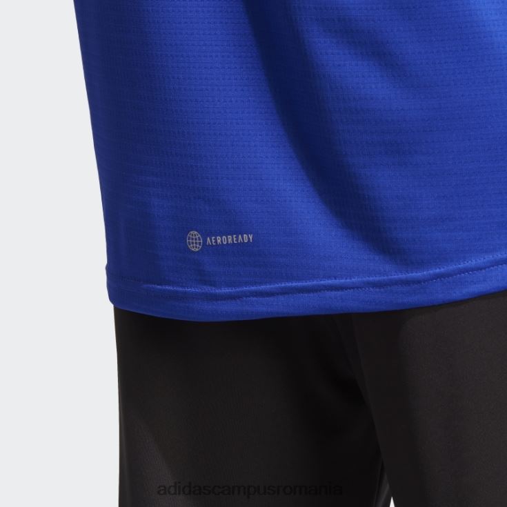 adidas campus romania albastru deține tricoul de alergare bărbați albastru/argintiu J266N213300