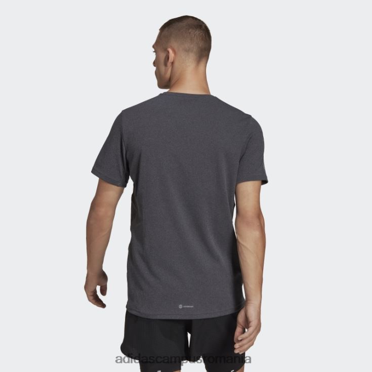 adidas campus romania black melange own the run heather tee bărbați melange negru J266N26221