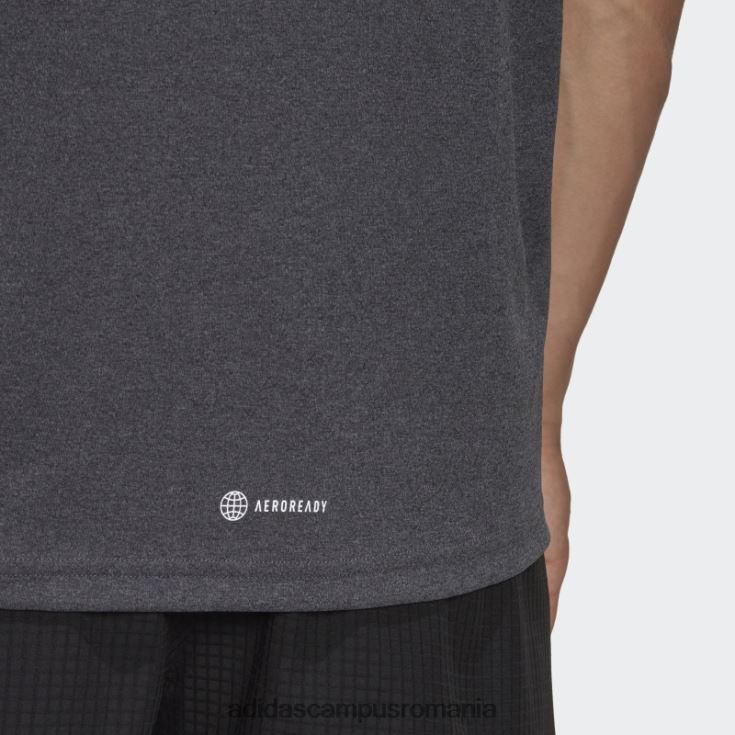 adidas campus romania black melange own the run heather tee bărbați melange negru J266N26221