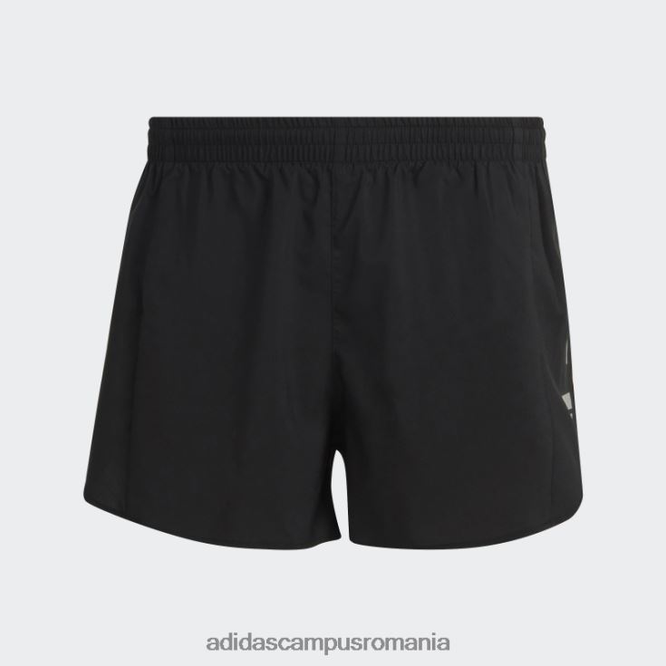 adidas campus romania black own the run split pantaloni scurți moda bărbați negru J266N23634