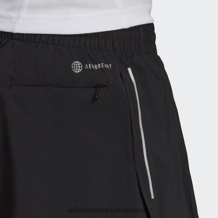 adidas campus romania black own the run split pantaloni scurți moda bărbați negru J266N23634