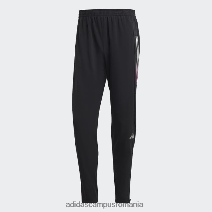 adidas campus romania black run icons pantaloni cu 3 dungi bărbați negru J266N27199