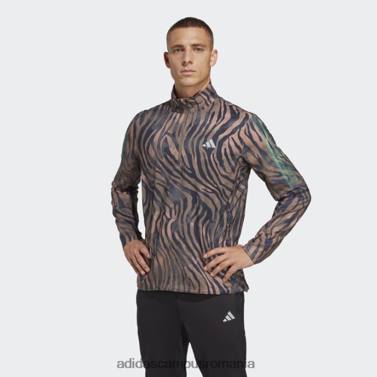 adidas campus romania break the norm jachetă cu fermoar 1/2 multicolor bărbați multicolor/argila J266N214300