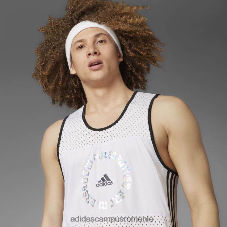 adidas campus romania break the norm tank top alb bărbați alb J266N214726