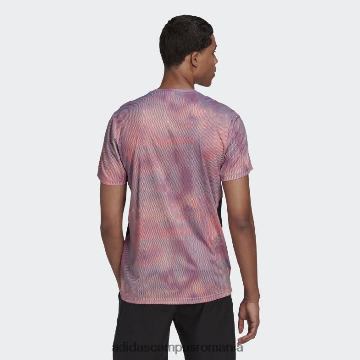 adidas campus romania dețineți tricou colorblock portocaliu bărbați portocaliu/liliac/negru J266N214623