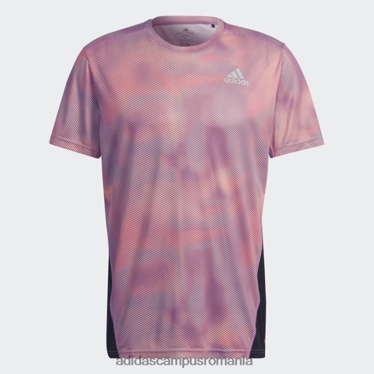 adidas campus romania dețineți tricou colorblock portocaliu bărbați portocaliu/liliac/negru J266N214623