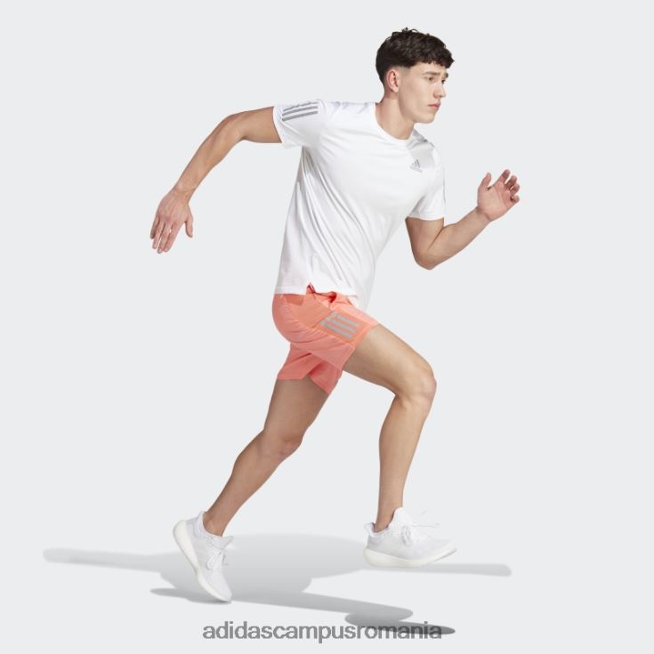 adidas campus romania deține pantaloni scurți de alergare coral bărbați coral/argint J266N26235