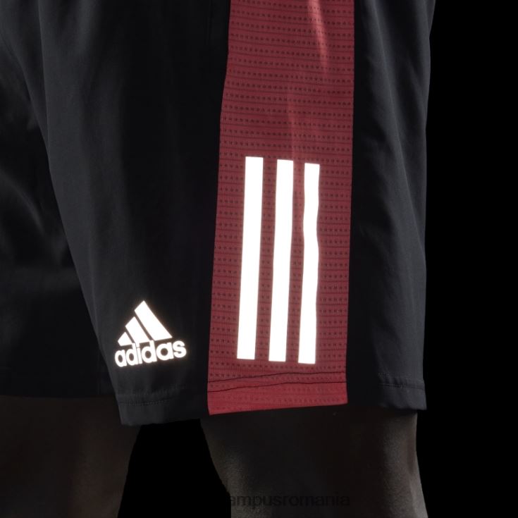adidas campus romania deține pantaloni scurți roșu acid bărbați negru/roșu acid/argintiu J266N27103