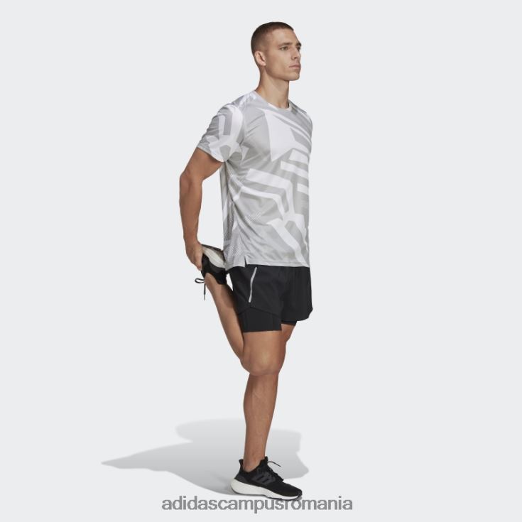 adidas campus romania deține tricou sezonier adidas gri bărbați gri/alb J266N2924
