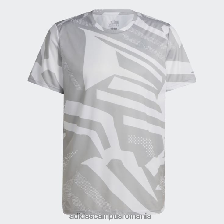 adidas campus romania deține tricou sezonier adidas gri bărbați gri/alb J266N2924