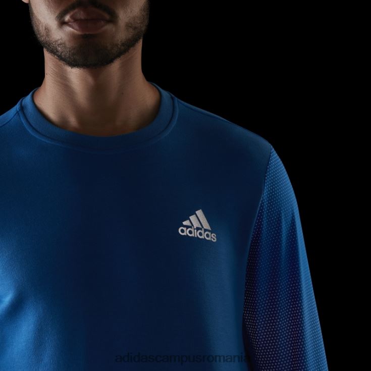 adidas campus romania hanorac echipaj cu reflexie rapidă blue rush bărbați papură albastră/argintiu J266N27238