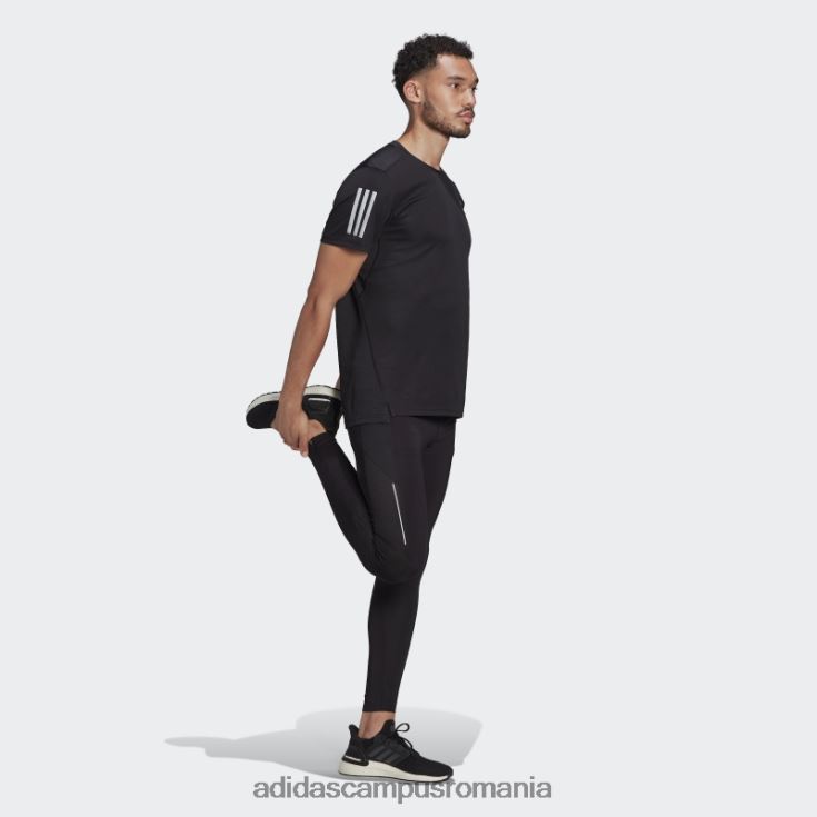 adidas campus romania hot own the run tee argintiu bărbați negru argintiu J266N26216