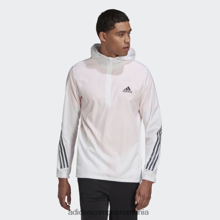 adidas campus romania jachetă cu 3 dungi iconițe de alergare albă bărbați alb J266N27156