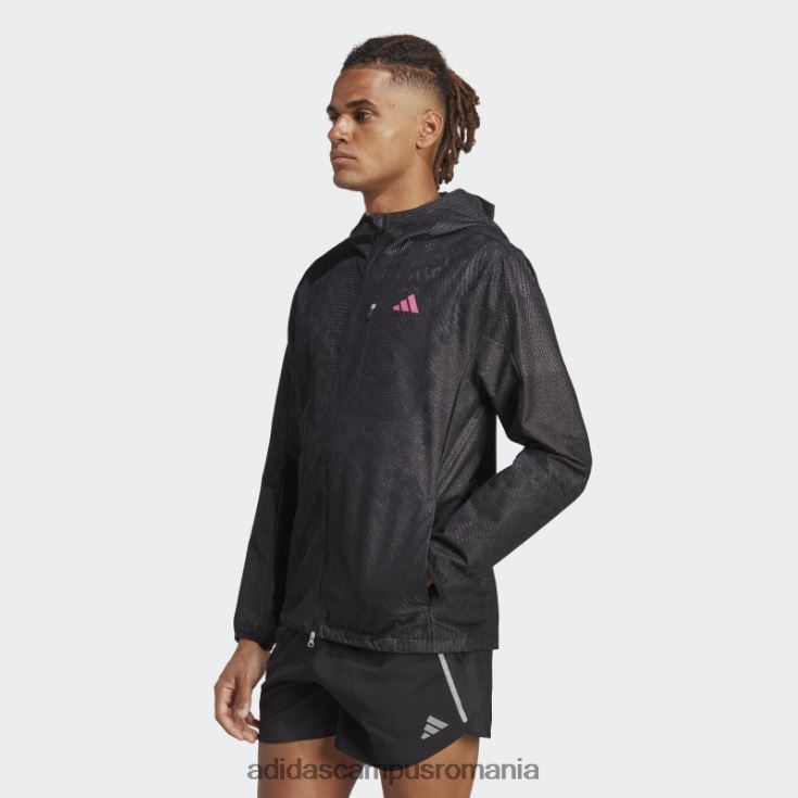 adidas campus romania jachetă neagră cu membrană adizero engineered adidas bărbați negru/fucsia J266N213563