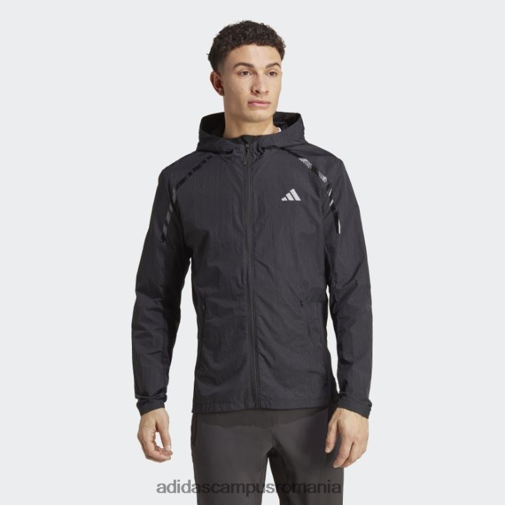 adidas campus romania jachetă neagră de încălzire maraton adidas bărbați negru J266N26015