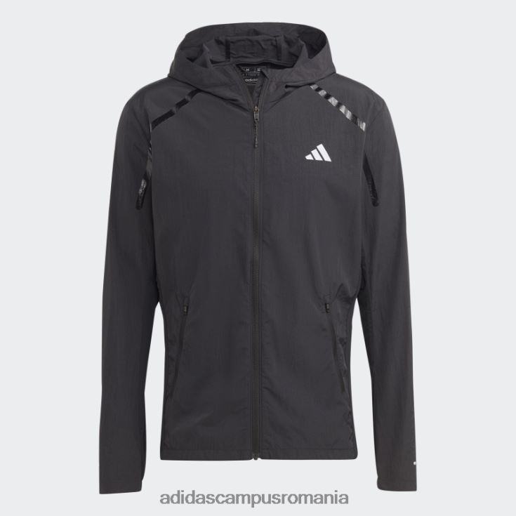 adidas campus romania jachetă neagră de încălzire maraton adidas bărbați negru J266N26015