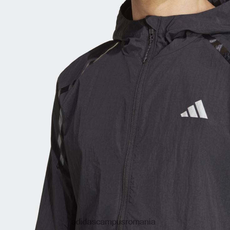 adidas campus romania jachetă neagră de încălzire maraton adidas bărbați negru J266N26015