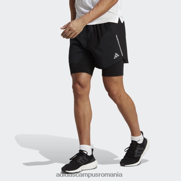 adidas campus romania negru conceput pentru alergare cu pantaloni scurți 2 în 1 bărbați negru J266N26083