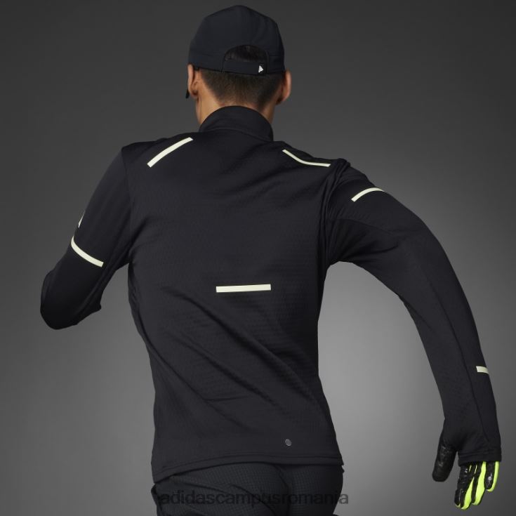 adidas campus romania negru x-city reflect noaptea top cu mânecă lungă cu fermoar jumătate bărbați negru J266N213871