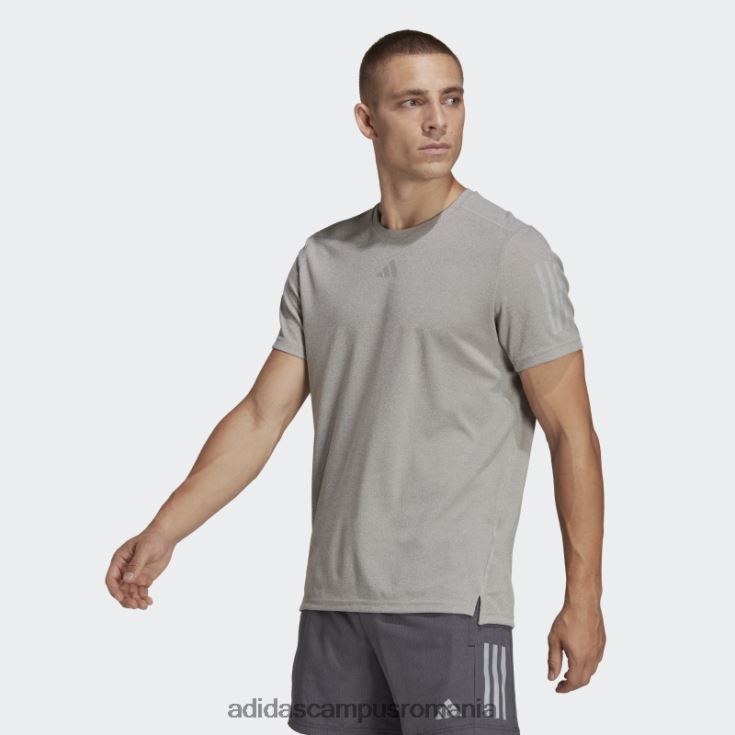 adidas campus romania own the run heather tee mediu gri bărbați gri mediu J266N21076
