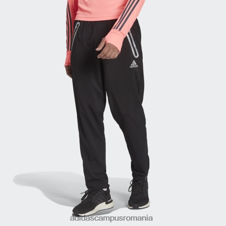 adidas campus romania pantaloni de jogging negri cu reflexie rapida bărbați negru J266N215130