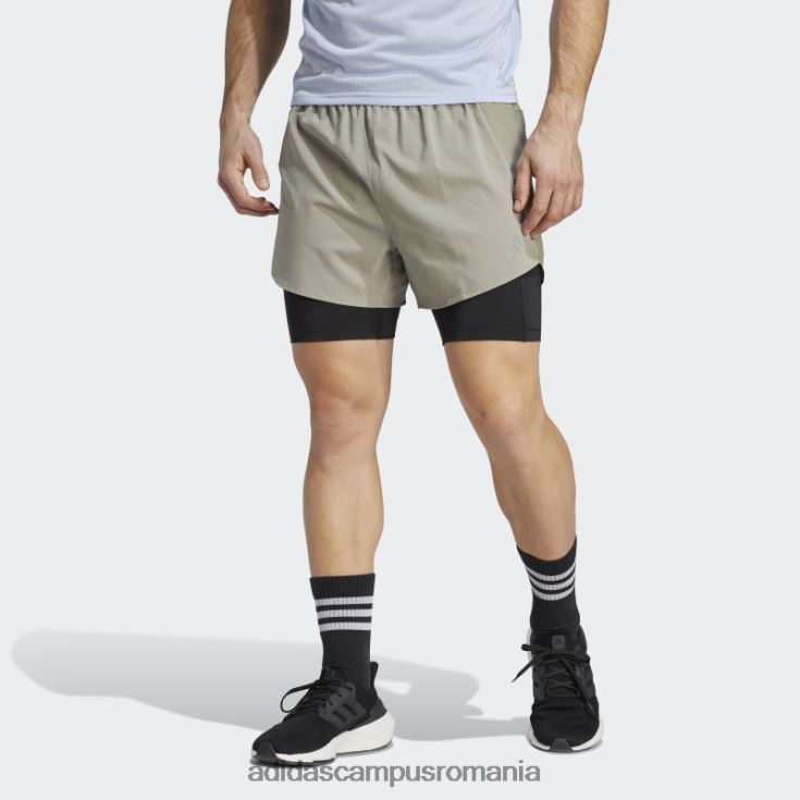 adidas campus romania pietriș argintiu conceput pentru alergarea cu pantaloni scurți 2 în 1 bărbați pietricica de argint J266N21091