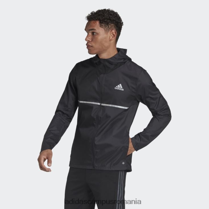 adidas campus romania posedă jacheta de alergare argintie bărbați negru argintiu J266N26585