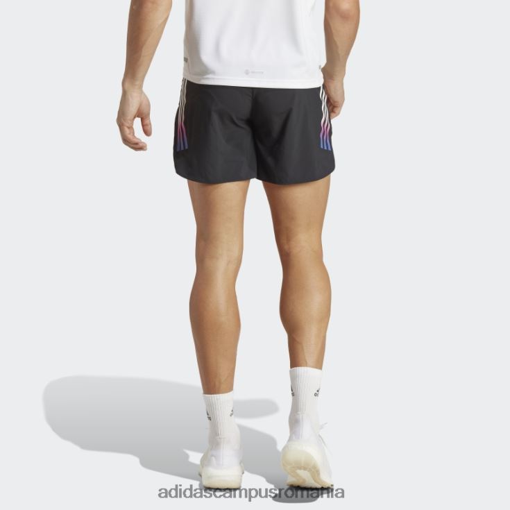 adidas campus romania run icons pantaloni scurți cu 3 dungi negre bărbați negru J266N213172