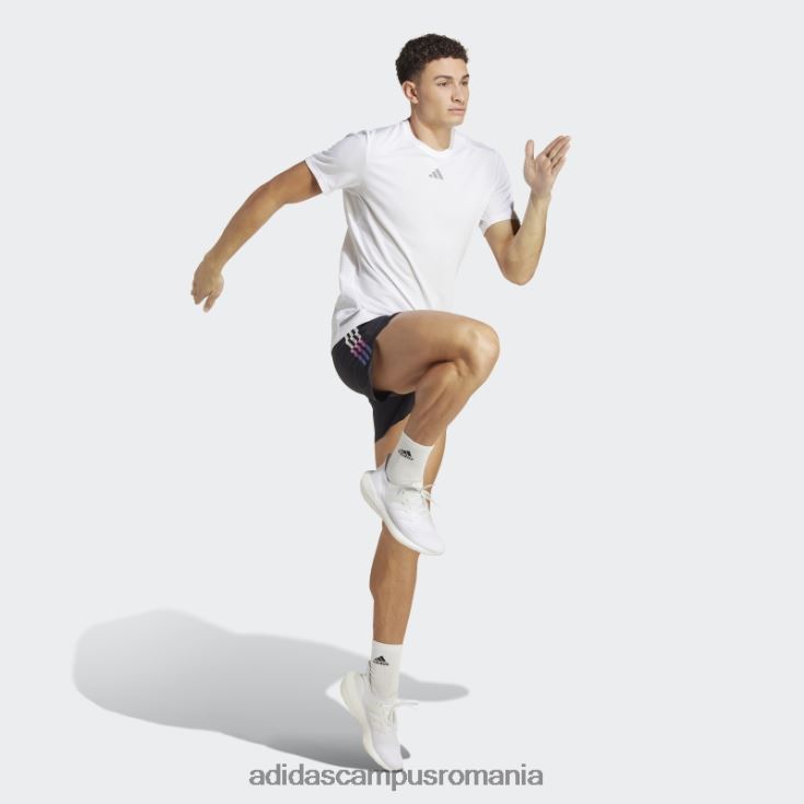 adidas campus romania run icons pantaloni scurți cu 3 dungi negre bărbați negru J266N213172