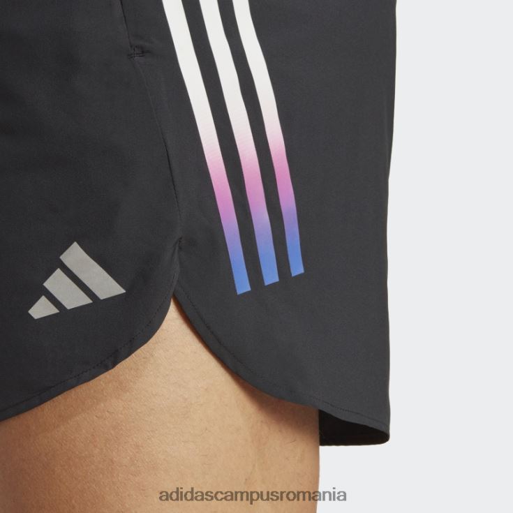 adidas campus romania run icons pantaloni scurți cu 3 dungi negre bărbați negru J266N213172