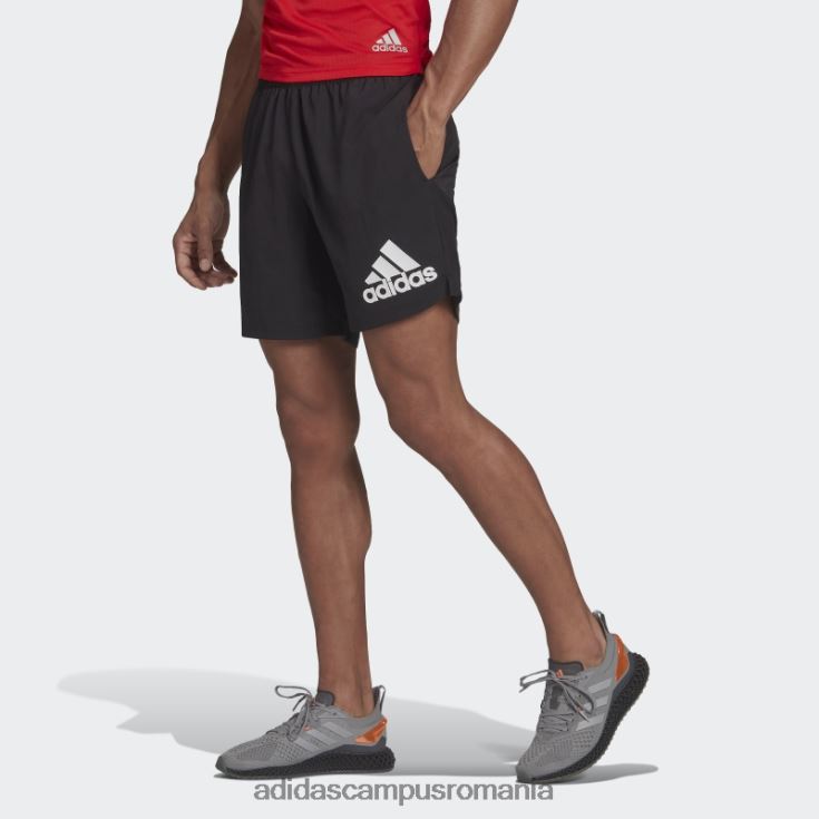 adidas campus romania run it pantaloni scurți negri bărbați negru J266N25233
