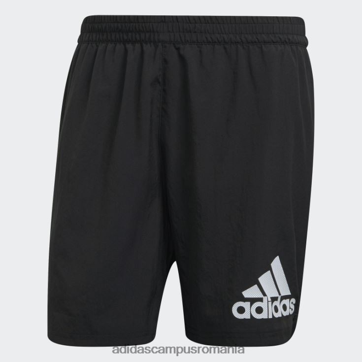 adidas campus romania run it pantaloni scurți negri bărbați negru J266N25233