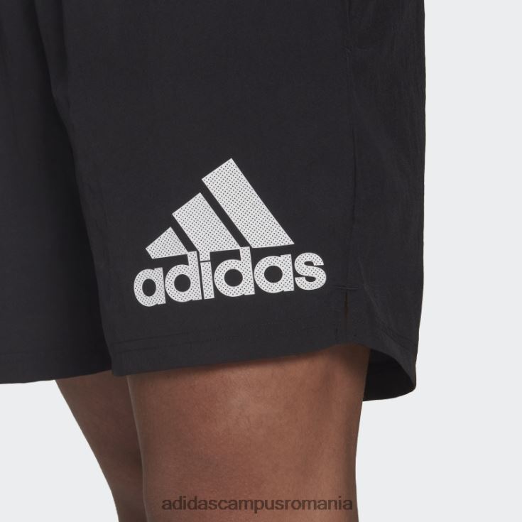 adidas campus romania run it pantaloni scurți negri bărbați negru J266N25233