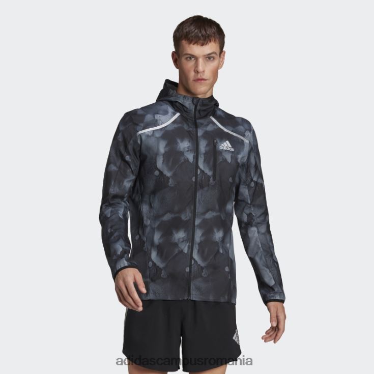 adidas campus romania sacou grafic marathon fast negru bărbați negru J266N215296