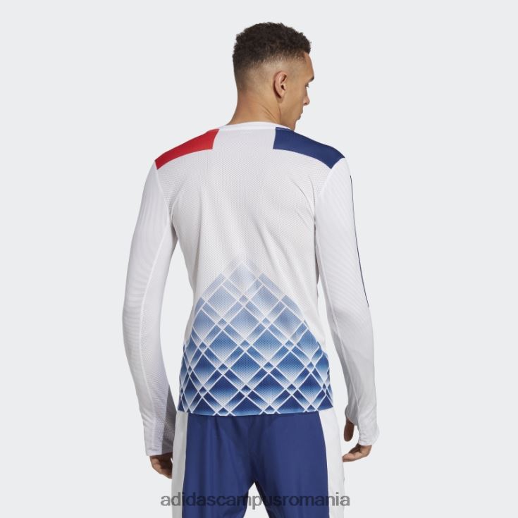 adidas campus romania top alb cu mâneci lungi adizero promo bărbați alb J266N214249