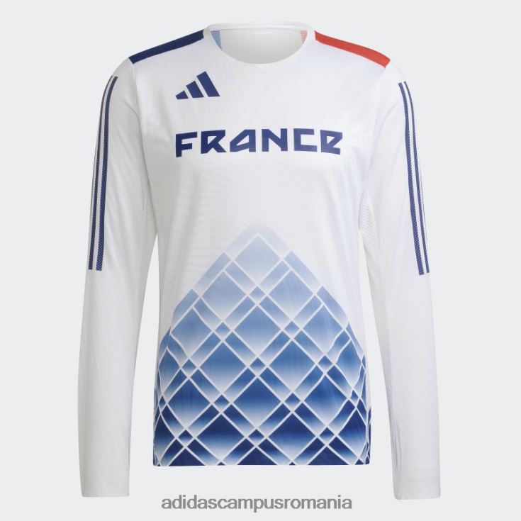 adidas campus romania top alb cu mâneci lungi adizero promo bărbați alb J266N214249