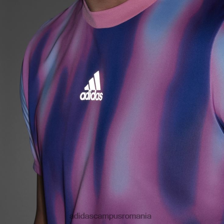 adidas campus romania tricou adidas break the norm albastru bărbați albastru/roz/liliac J266N214763