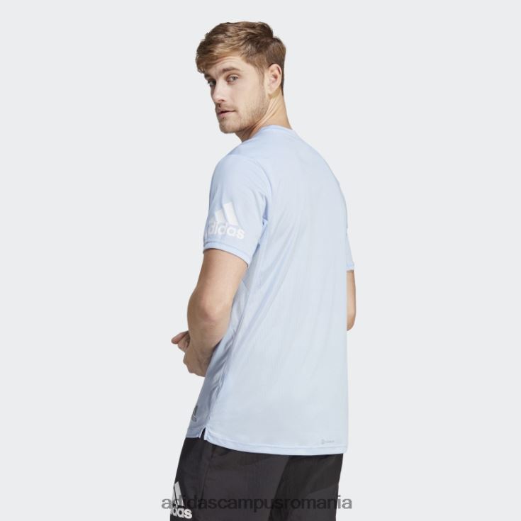 adidas campus romania tricou albastru, run it bărbați zori albastre J266N25885