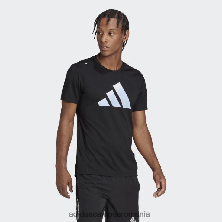 adidas campus romania tricou cu logo run icons 3 bar negru adidas bărbați negru J266N25808