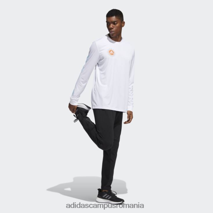 adidas campus romania tricou cu mânecă lungă grafică libertate de alergare alb adidas bărbați alb J266N214802