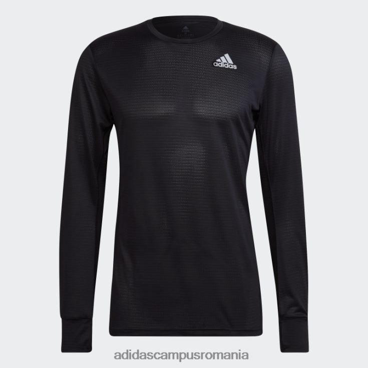 adidas campus romania tricou cu mânecă lungă, negru adidas bărbați negru argintiu J266N25244