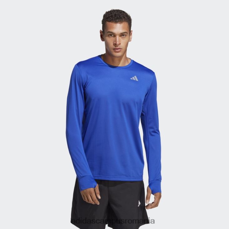 adidas campus romania tricou cu mânecă lungă own the run albastru bărbați albastru J266N26295