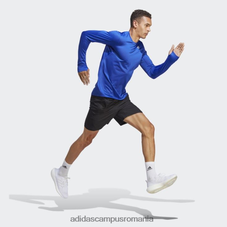 adidas campus romania tricou cu mânecă lungă own the run albastru bărbați albastru J266N26295