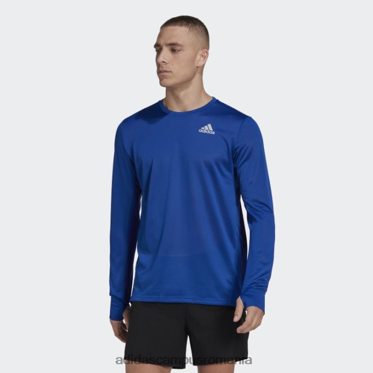 adidas campus romania tricou cu mânecă lungă own the run albastru regal bărbați albastru regal/argintiu J266N26338