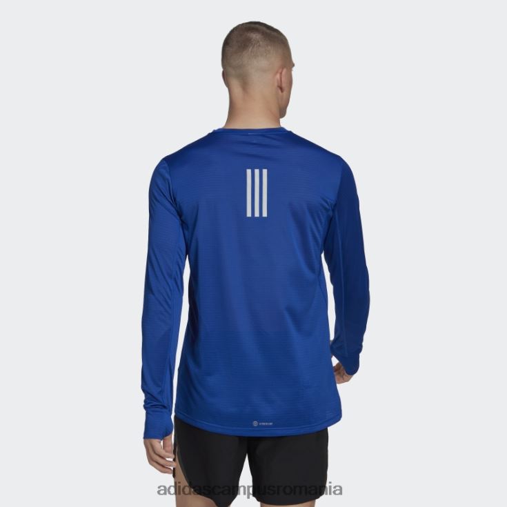 adidas campus romania tricou cu mânecă lungă own the run albastru regal bărbați albastru regal/argintiu J266N26338