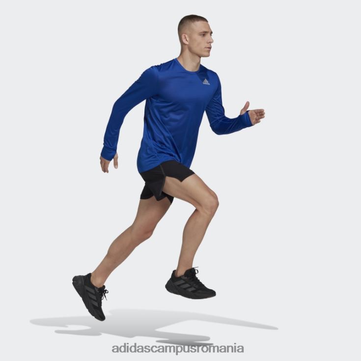 adidas campus romania tricou cu mânecă lungă own the run albastru regal bărbați albastru regal/argintiu J266N26338
