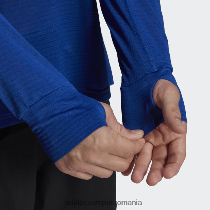 adidas campus romania tricou cu mânecă lungă own the run albastru regal bărbați albastru regal/argintiu J266N26338