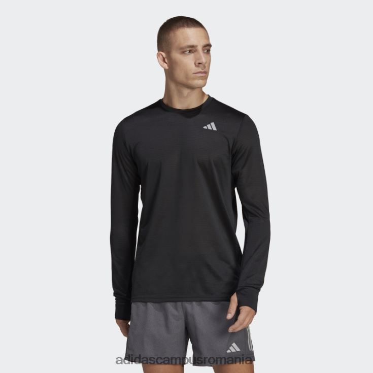 adidas campus romania tricou cu mânecă lungă own the run negru fierbinte bărbați negru J266N26484