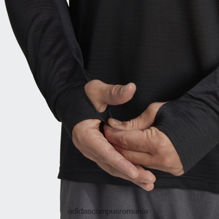 adidas campus romania tricou cu mânecă lungă own the run negru fierbinte bărbați negru J266N26484